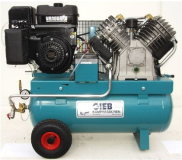 Gieb Kompressor mit Benzinmotor 9,7KW Kessel 90 ltr. 14 bar E-Starter
